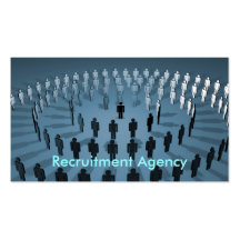 Agencia del reclutamiento tarjeta personal