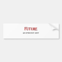 Agente de aplicación futuro de ley pegatina de parachoque