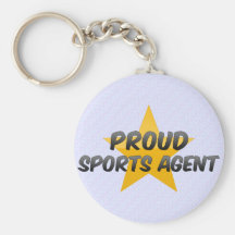 Agente de deportes orgulloso llaveros personalizados