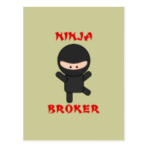 agente del ninja tarjetas postales