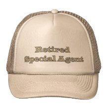 Agente especial jubilado gorras