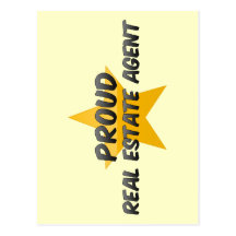 Agente inmobiliario orgulloso postal