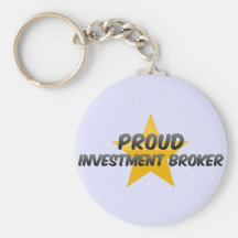 Agente orgulloso de la inversión llavero personalizado