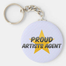 Agente orgulloso de los artistas llavero personalizado