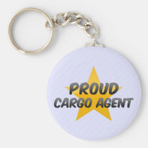 Agente orgulloso del cargo llavero personalizado