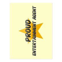 Agente orgulloso del entretenimiento postal