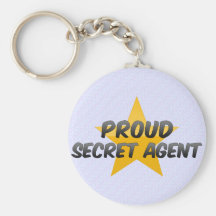Agente secreto orgulloso llavero