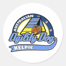 Agilidad australiana del Kelpie del béisbol Pegatinas
