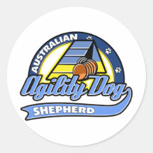 Agilidad australiana del pastor del béisbol pegatina