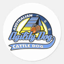Agilidad australiana del perro del ganado del béis pegatinas  
