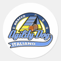 Agilidad de Bracco Italiano del béisbol Etiqueta Redonda