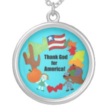 ¡Agradezca a dios por América! Collares