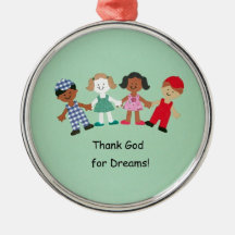 ¡Agradezca a dios por sueños! Ornamento Para Arbol De Navidad