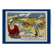 Agriculturas centrales de Francia del DES de Syndi Tarjeta