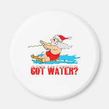 ¿Agua conseguida? (Santa de esquí) Iman Para Frigorífico
