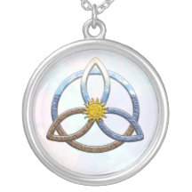 Agua del aire de la tierra de Triquetra Colgantes Personalizados