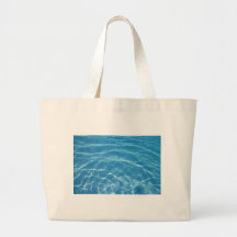 Agua hermosa de la piscina bolsas lienzo