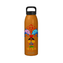 agua Irlandés-Linda Bottle♥♪ de la Delfín-Libertad Botellas De Beber