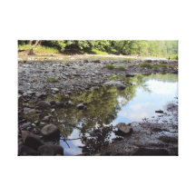 agua maravillosa impresión en lienzo estirada