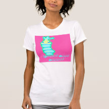 Agua rosada camisetas
