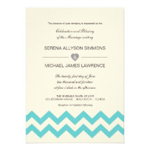 Aguamarina e invitaciones de marfil del boda de Ch Anuncios