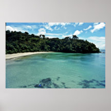 Aguas claras de la isla de Stewart Poster