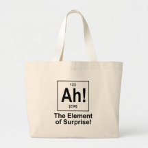 ¡Ah! El elemento de la sorpresa Bolsas Lienzo