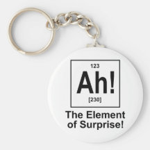 ¡Ah! El elemento de la sorpresa Llavero Personalizado