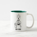 ¡AH-HA! taza del dibujo animado
