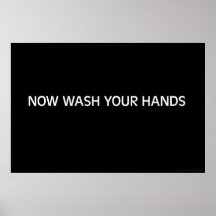 Ahora lávese las manos poster