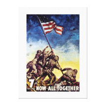 Ahora todos junto ~ Iwo Jima Impresion De Lienzo