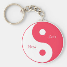 Ahora y magenta del zen llavero personalizado