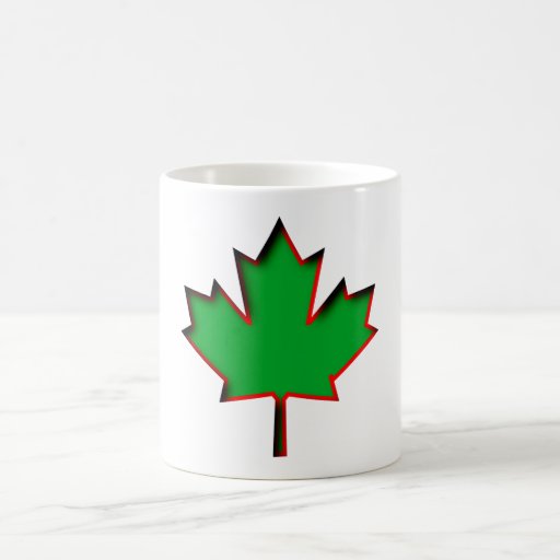 Ahorn Ahornblatt acorn leaf Tee Tasse