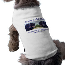 Ahorrando un laboratorio al día camisetas de mascota