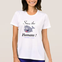 ¡"Ahorre a los seres humanos! "Ballena de una cami