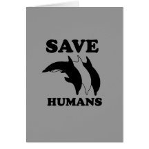 Ahorre a los seres humanos felicitación