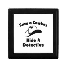 Ahorre a un vaquero. Monte a un detective Caja De Recuerdo