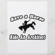 Ahorre el caballo, arquitecto del paseo flyer a todo color