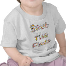 ¡Ahorre el diseño moderno exclusivo de la fecha! Camisetas