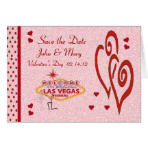 Ahorre el el día de San Valentín Las Vegas de la f Tarjetas