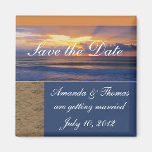 Ahorre el imán de la invitación del boda de la sal