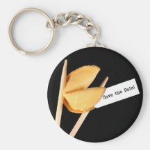 Ahorre el llavero de la galleta de la suerte de la