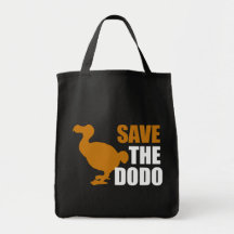 ¡Ahorre el pájaro del Dodo! Bolsas De Mano