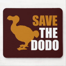 ¡Ahorre el pájaro del Dodo! Tapete De Ratón