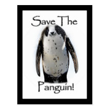¡Ahorre el Panguin! Tarjeta Postal