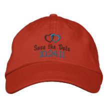 Ahorre el personalizable de la fecha gorra bordada