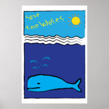 Ahorre el poster de las ballenas
