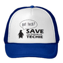 Ahorre el Techie en peligro Gorras