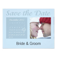 Ahorre fecha el calendario de diciembre de 2012 invitación personalizada