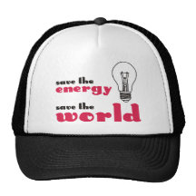 Ahorre la energía, ahorre el mundo gorra